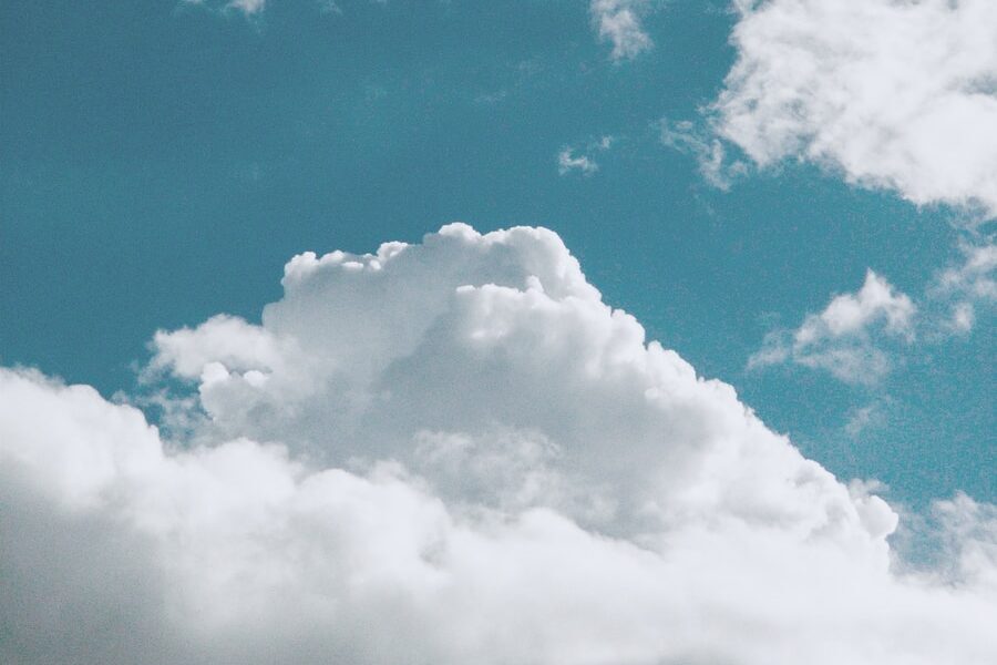 blue sky and white clouds