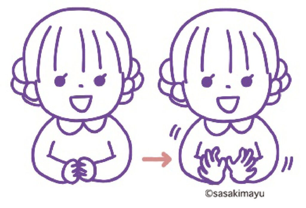 ありがとうの花 手話のイラスト 歌詞の意味は